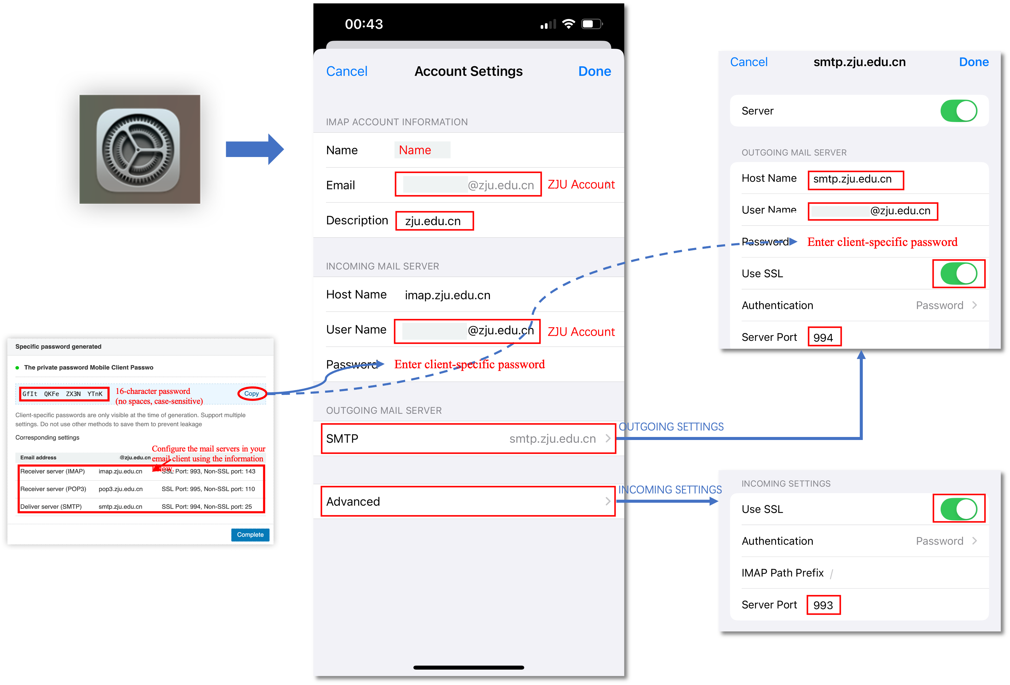 iPhone Mail Client Setup